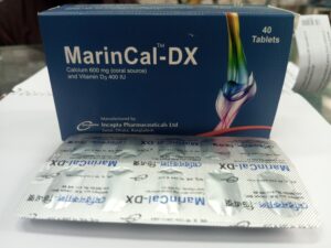 MarinCal-DX 600 mg+400 IU (Tablet),10tablets per strip