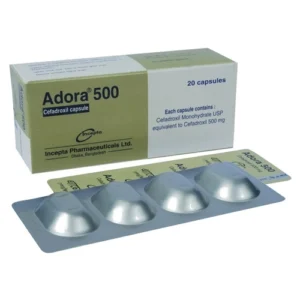 Adora Capsule 500 mg, 4 capsules  1strip