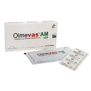 Olmevas AM 5/20mg, 10 Tablets per Strip