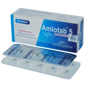Amlotab 5 tablet,10 tablets 1 strip