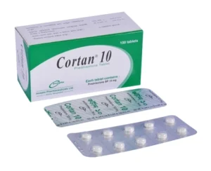 Cortan 10mg tablet, 10 tablets per strip