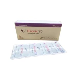 Esonix 20mg capsule, 14 capsules 1 strip