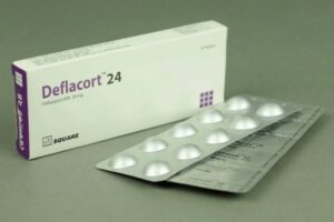 Deflacort 24mg, 10 Tablets per Strip.