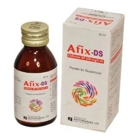 Afix DS 200 mg/5 ml (Suspension) 30ml, per syrup