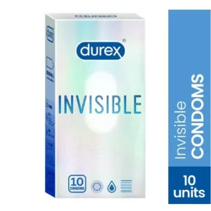 Durex – Invisible Super Ultra Thin Condom – Large Single Pack – 10pcs