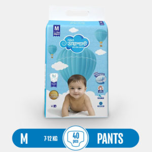 Bashundhara Diapant Baby Diaper M (7-12KG) 40Pcs