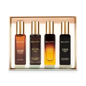 Bella Vita Organic Man Perfume Gift Set for Men 4×20 ml Perfumes Luxury Scent with Long Lasting