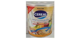 Mother’s Smile Cereal 4 Fruits, Milk & Wheat Tin – Online Grocery