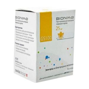 Bionime Gs100 Blood Glucose Monitor 25 Peace Test Strip