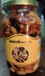 product side Umber Honeynuts 465gm