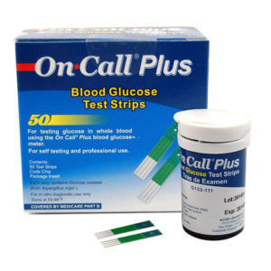 On-Call Plus Blood Glucose Test Strips 25 -Pack