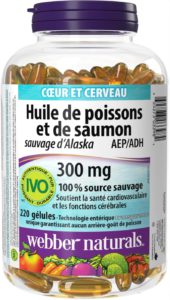 Webber Naturals Salmon and Fish Oil 300 mg,