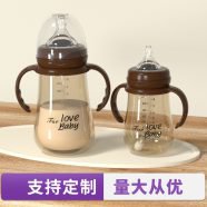 Baby Love PP Feeding Bottle 300ml With Straw Cup Anti-Flatulence Anti-Drop – 1Pcs (Any Color)