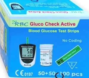 Gluco Check Active Blood Glucose Test Strip 50pcs