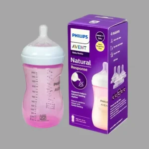 Philips Avent Natural Response Color Baby Feeding Bottle Wide Neck PP 1m+ 260ml Single Bottle