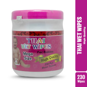 Thai Baby Wet Wipes Mega Size – 230 pcs