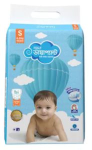 Bashundhara Diapant Baby Diaper S (4-8 kg) 42 pcs |