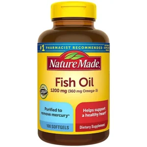 Nature Made Fish Oil 1200 mg Softgels 100 Capsule