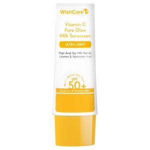 WishCare Vitamin C Pure Glow Milk Sunscreen SPF 50 PA++++ –