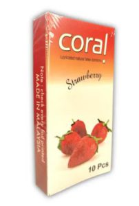 Coral Strawberry Condom | 10pcs