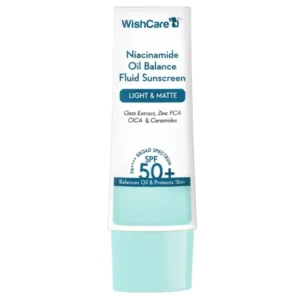 WishCare 5% Niacinamide Oil Balance Fluid Light & Matte Sunscreen SPF 50+ PA++++