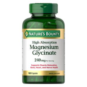 Nature’s Bounty Magnesium Glycinate 240mg 180 Capsules