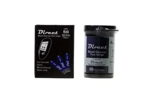 Direct Blood Glucose Test Strip 50’s Pack