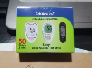 Bioland Easy Blood Glucose Test Strips 25pcs green