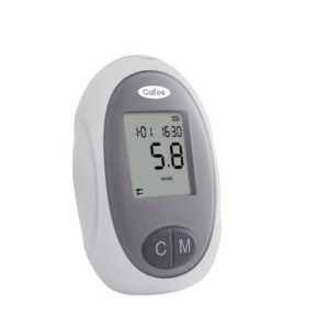 Cofoe KF-A10-C Digital Clinic Blood Glucose Meter with 10 Pcs Test Strips | 7-Year Warranty