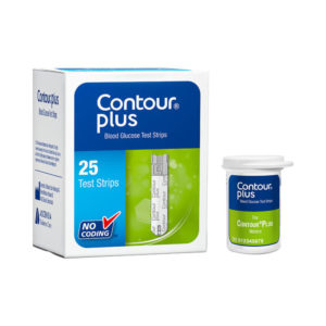 Contour Plus Blood Glucose Test Strip 25 pcs