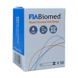 FIA Biomed Blood glucose test 25 Strips