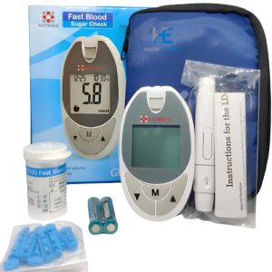 Getwell RFL GWL100 Fast Blood Sugar Check Glucometer Blood Glucose Monitoring System