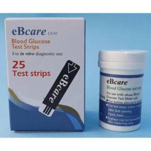 eBcare Blood Glucose Test Strip (25 Strip)