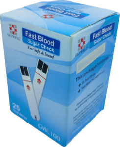Getwell Blood Glucose Test Strip 25’s Pack